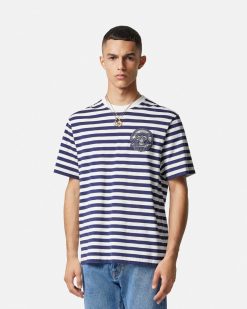 T-Shirts Et Polos | Versace T-Shirt Nautical Stripe