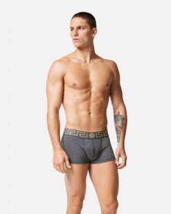 Boxers | Versace Boxer Adherent A Bordure Greca