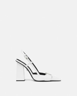 Medusa Buckle | Versace Medusa Buckle Slingbacks 105 Mm