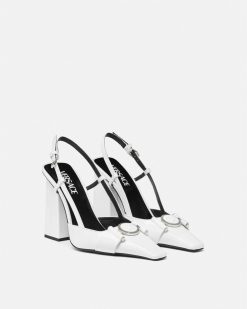 Medusa Buckle | Versace Medusa Buckle Slingbacks 105 Mm