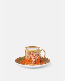 Cafe Et The | Versace Tasse Expresso Et Soucoupe Medusa Amplified