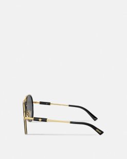 Lunettes De Soleil | Versace Lunettes De Soleil Aviateur Medusa Roller