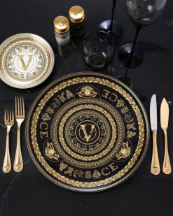 Assiettes | Versace Assiette De Presentation Virtus Gala 33 Cm