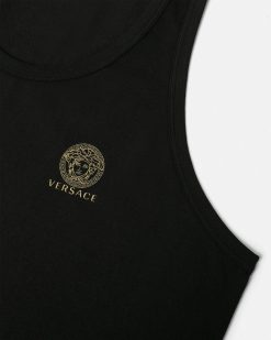 Loungewear Et Pyjamas | Versace Maillot De Corps Sans Manches Medusa