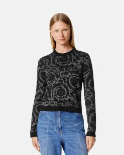 Maille | Versace Pull En Chenille Barocco