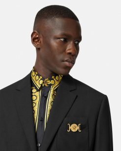 Blazers Et Costumes | Versace Blazer A Coupe Droite Medusa Biggie