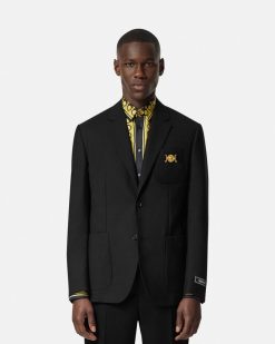 Blazers Et Costumes | Versace Blazer A Coupe Droite Medusa Biggie