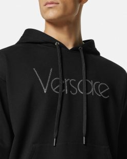 Sweats | Versace Hoodie Avec Cristaux 1978 Re-Edition Logo