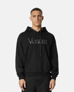 Sweats | Versace Hoodie Avec Cristaux 1978 Re-Edition Logo