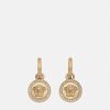 Boucles D'Oreilles | Versace Boucles D'Oreilles La Medusa Greca A Cristaux