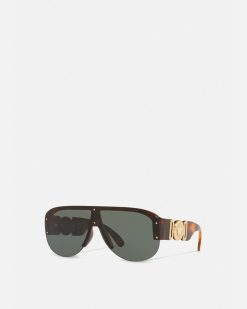 Lunettes De Soleil | Versace Lunettes De Soleil Aviateur Medusa Biggie