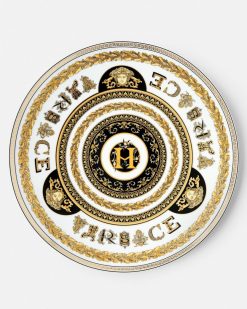 Collection Alphabet | Versace Assiette H Virtus Alphabet 33 Cm