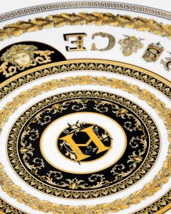 Collection Alphabet | Versace Assiette H Virtus Alphabet 33 Cm