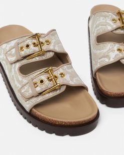 Sandales Et Claquettes | Versace Sandales En Jacquard Barocco