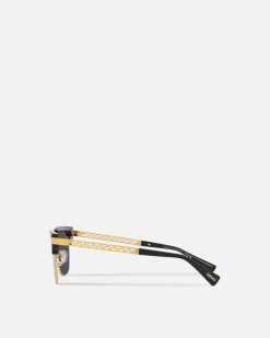 Lunettes De Soleil | Versace Lunettes De Soleil A Motif Greca