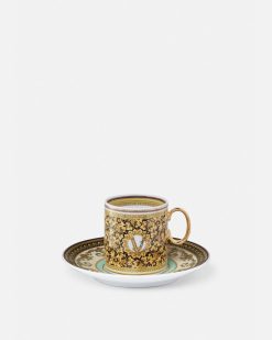 Cafe Et The | Versace Tasse A Expresso Et Soucoupe Barocco Mosaic