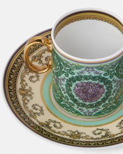 Cafe Et The | Versace Tasse A Expresso Et Soucoupe Barocco Mosaic