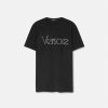 T-Shirts Et Polos | Versace T-Shirt Avec Cristaux 1978 Re-Edition Logo