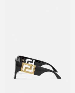 Lunettes De Soleil | Versace Lunettes De Soleil A Motif Greca