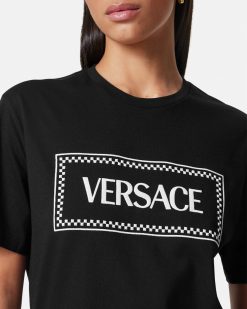 T-Shirts Et Pulls | Versace T-Shirt '90S Vintage Logo Brode