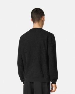 Maille | Versace Pull En Jacquard Barocco