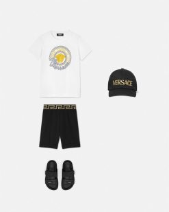 Vetements | Versace Short De Bain Kids A Bordure Greca