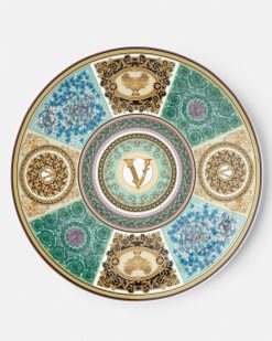 Assiettes | Versace Assiette De Presentation Barocco Mosaic 33 Cm