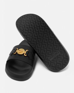 Sandales Et Claquettes | Versace Claquettes Medusa Biggie