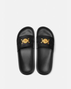 Sandales Et Claquettes | Versace Claquettes Medusa Biggie