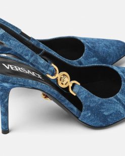 Medusa '95 | Versace Medusa '95 Barocco Slingbacks 85 Mm