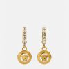 Boucles D'Oreilles | Versace Boucles D'Oreilles Avec Cristaux Medusa