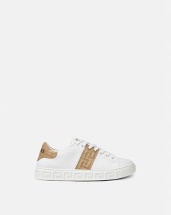 Baskets | Versace Baskets Greca Aspect Crocodile