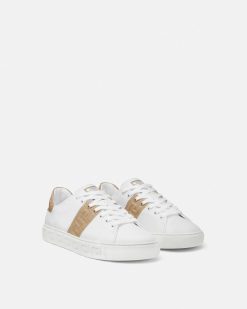 Baskets | Versace Baskets Greca Aspect Crocodile