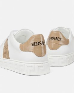 Baskets | Versace Baskets Greca Aspect Crocodile