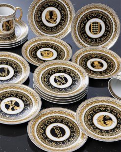 Assiettes | Versace Assiette D Virtus Alphabet 17 Cm