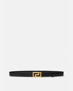 Ceintures | Versace Ceinture Greca En Cuir