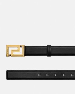 Ceintures | Versace Ceinture Greca En Cuir