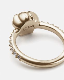 Bagues | Versace Bague La Medusa Ornee De Cristaux