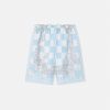 Pantalons Et Shorts | Versace Short En Soie Medusa Contrasto