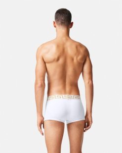 Boxers | Versace Lot De Trois Boxers Adherents A Bordure Greca