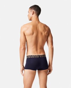 Boxers | Versace Lot De Trois Boxers Adherents A Bordure Greca