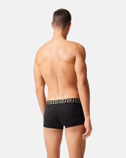 Boxers | Versace Lot De Trois Boxers Adherents A Bordure Greca