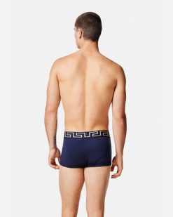 Boxers | Versace Boxer Adherent A Bordure Greca