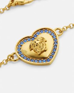 Accessoires | Versace Bracelet Avec Coeur A Cristaux Medusa Kids