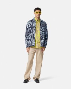 Vestes Et Manteaux | Versace Blouson Barocco Stencil