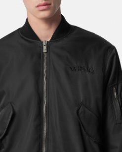 Vestes Et Manteaux | Versace Bomber Avec Logo