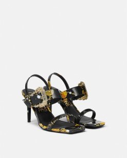 Chaussures | Versace Sandales A Bride Arriere Emily Logo Couture