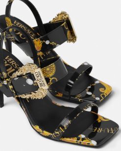 Chaussures | Versace Sandales A Bride Arriere Emily Logo Couture