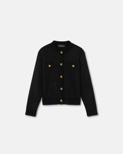 Vetements | Versace Cardigan En Tricot Lurex Pour Enfants