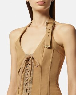 Vetements | Versace Haut Style Corset A Lacets